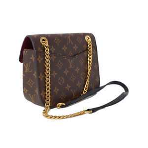 Louis Vuitton Shoulder Bag Monogram Brown Leather Passy Chain